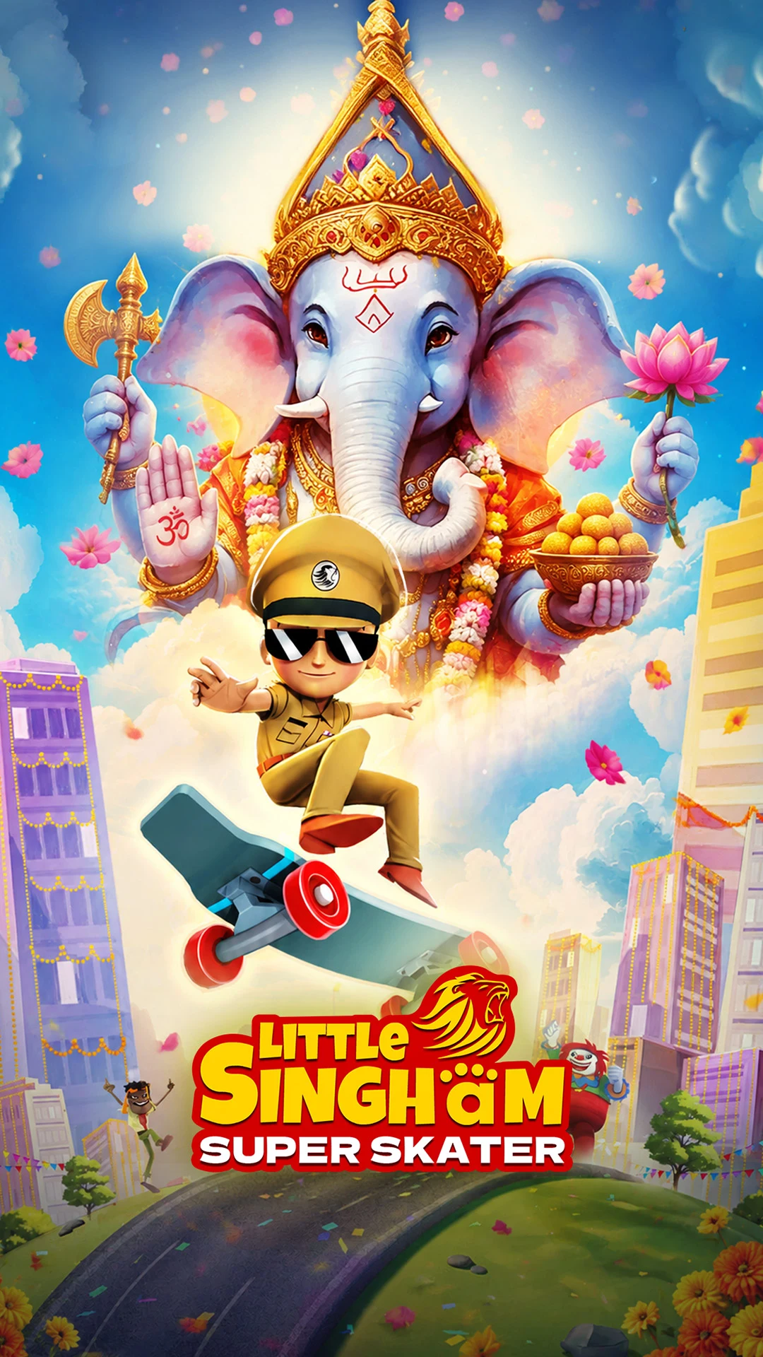Little Singham Super Skater screenshot